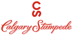 A stylized wordmark saying "Calgary Stampede" below a C lazy-S logo.