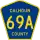 County Road 69A marker