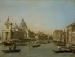 The Entrance to the Canal Grande at the Punta della Dogana and the Santa Maria della Salute