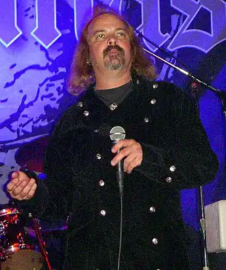 Lowe performing with Candlemass in 2008