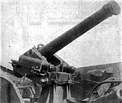 Canon de 120&nbsp;mm L modèle 1878 sur_affût-truck Peigné-Canet mle 1897