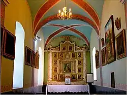 The chapel with the remains of the founder.