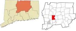 Hartford's location within the Capitol Planning Region and the state of Connecticut