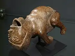 Capulí ceramic sculpture of a contortionist (800—1500)