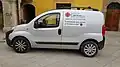 Van of the Italian parish Caritas San Giovanni Valdarno.
