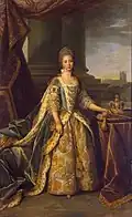 Queen Charlotte with the crown, 1773