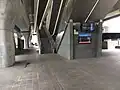 Main concourse and entrance at Carnegie, January 2021