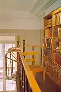 Reading room A, balustrade northern wall.