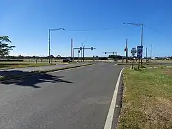 Southern terminus of PR-10 at PR-5506 intersection in Ponce