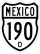 Federal Highway 190D shield