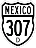 Federal Highway 307D shield