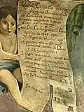 Cartouche with dedication