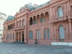 The presidential balcony