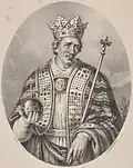 Portrait of King Casimir, by Aleksander Lesser, 1860