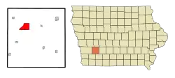 Location of Atlantic, Iowa