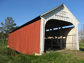 The Catlin Covered Bridge in the township's north