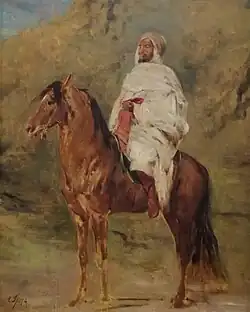 Cavalier peint en Algérie [Painted Rider in Algeria], 1875