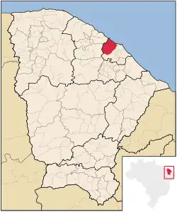 Location of Caucaia