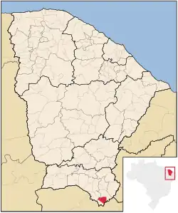 Location in Ceará state