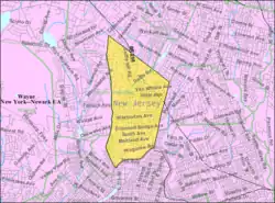 Census Bureau map of Hawthorne, New Jersey