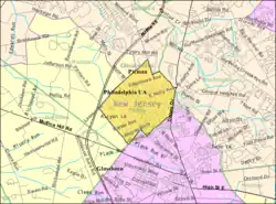 Census Bureau map of Pitman, New Jersey