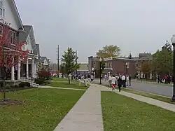 Greek housing along West Walnut Street