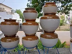 Traditional Indian Ceramic Pickle Jars