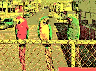 320&nbsp;×&nbsp;200 in 4 colors palette 0