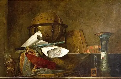 The Attributes of Exploration (1731), oil on canvas, 141 x 219&nbsp;cm., Musée Jacquemart-André