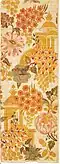 Christopher Baudouin, design for woven silk textile, 1707. Victoria and Albert Museum.