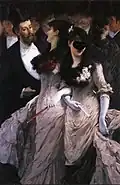 1880. Charles Hermans - At the masquerade