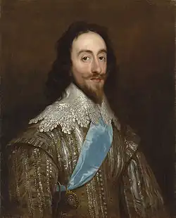 A half-length painted portrait of a man standing