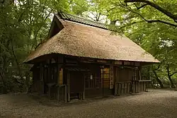 Chaya within the park, offering tea and wagashi