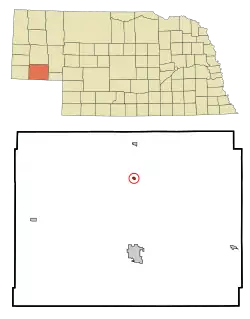 Location of Gurley, Nebraska