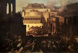 "The Sack of Rome by the Gauls", François Chifflart, 1863.