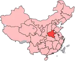 Location of Henan Province