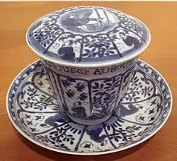 Blue and white export porcelain, Qing Kangxi era (1690–1700)
