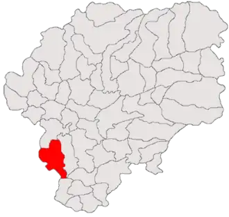 Location in Bistrița-Năsăud County