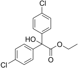 Skeletal formula of chlorobenzilate