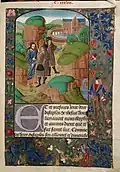 f. 137 Christ at Emmaus