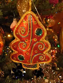 Cloth cotton batting ornament