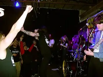 Chubby and the Gang performing in 2022