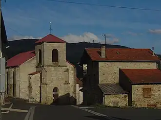 The church in Saint-Pierre-la-Bourlhonne