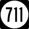 State Route 711 marker