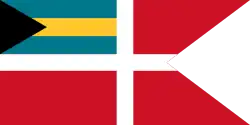 Civil jack of the Bahamas
