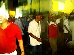 Image 54Protesters in Malé in August 2005 (from History of the Maldives)