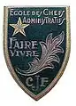 Metal insignia of the Administrative Leadership School.