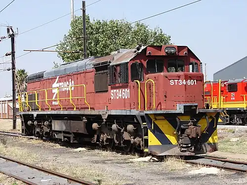 No. 34-601 with TRAÇÃO markings for Brazil, Pyramid South, 22 September 2015