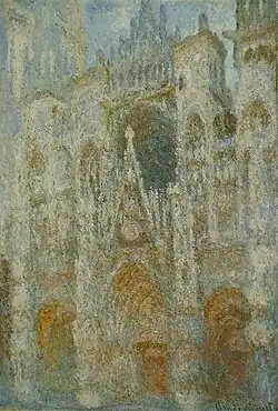 La Cathédrale de Rouen. Le portail, soleil matinal; harmonie bleue 1892–1893 Musée d'Orsay Paris, France