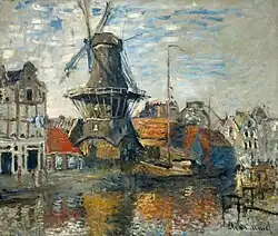 Claude Monet - Le Moulin de l'Onbekende Gracht, Amsterdam, 1871